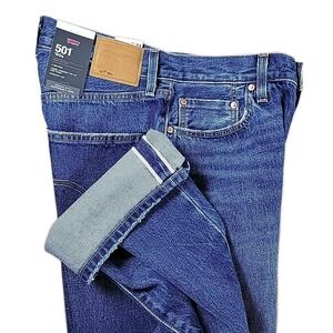 Levi's‎ 501 '90 Straight Selvedge Dark Wash Jeans 100% Cotton Men 26X30